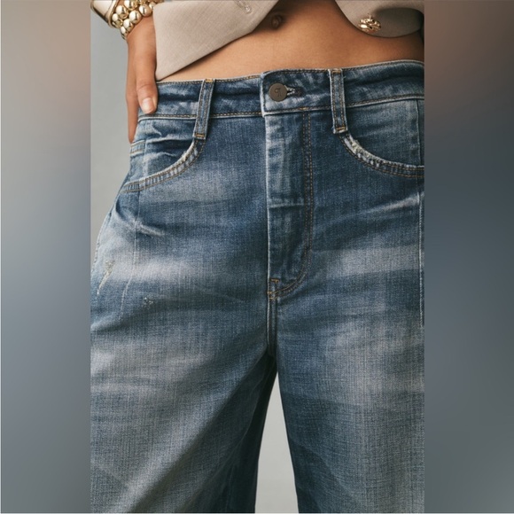 Anthropologie The Kenna Mid-Rise Heritage Barrel Jeans Size 31 NWT - Picture 7 of 16